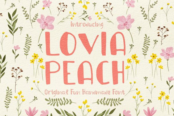 Lovia Peach Font