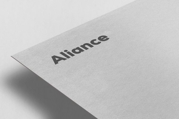 Minimal Aliance Logo Mockup