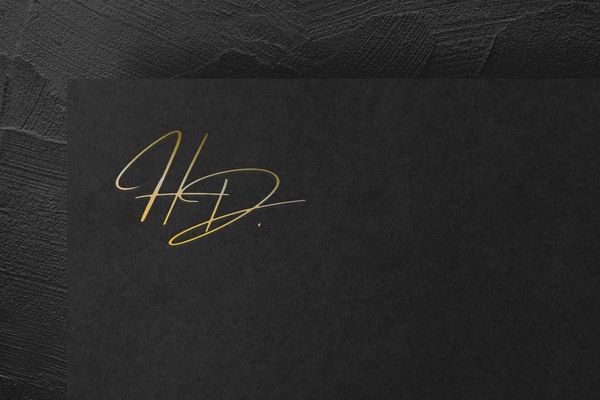 Paper Black Logo Mockup On Rough Wall Background