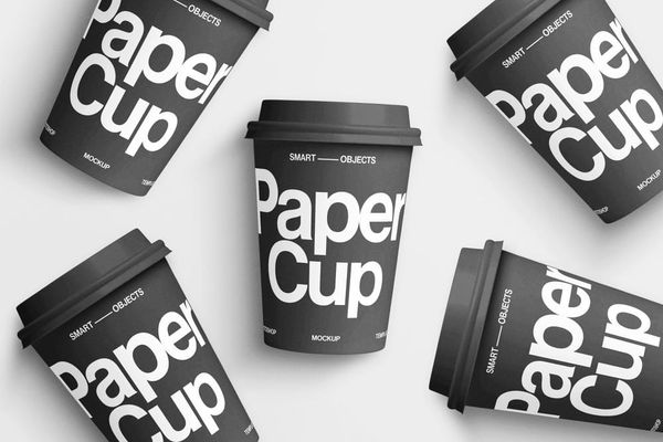 Premium Paper Cup Mockup