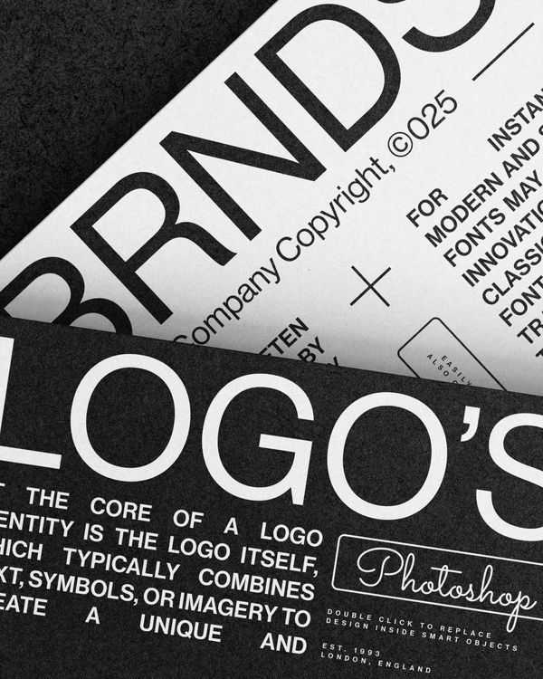 Paper Logo Mockup with Realistic Paper Texture