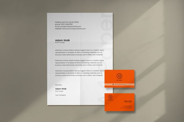Paper and Business Card Mockup