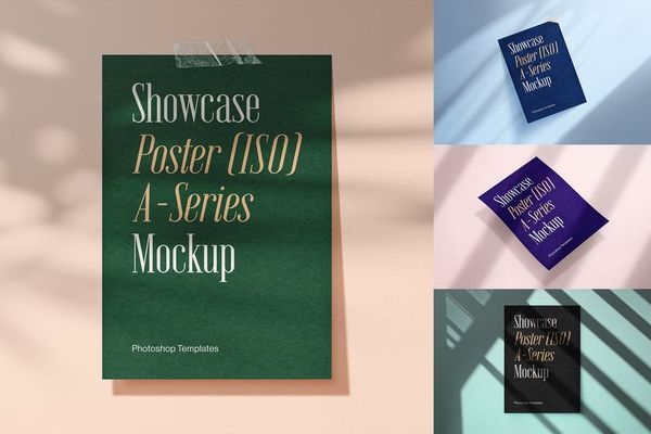 Poster Mockup With Tape