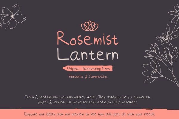 Rosemist Lantern Font