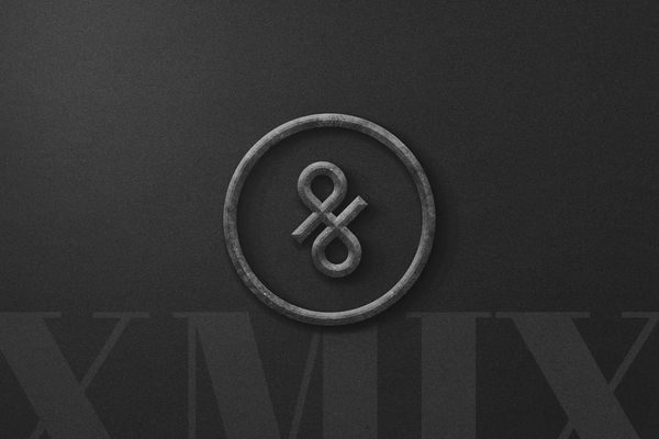 Textured Concrete Logo Mockup
