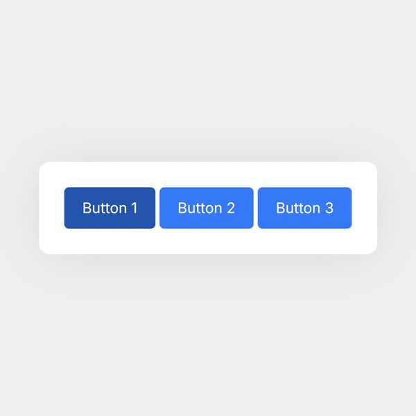 Three Centered Buttons with Hover Effect