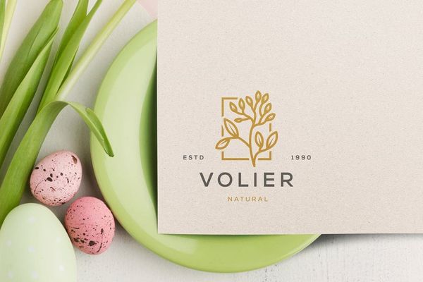Volier Logo Mockup