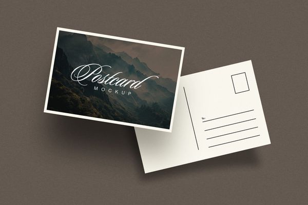 Exclusive Postcard Mockup