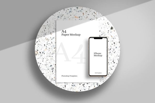 iPhone & Paper Mockup