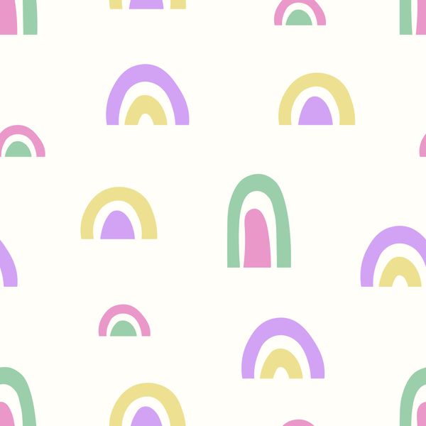 Soft Pastel Rainbow Pattern