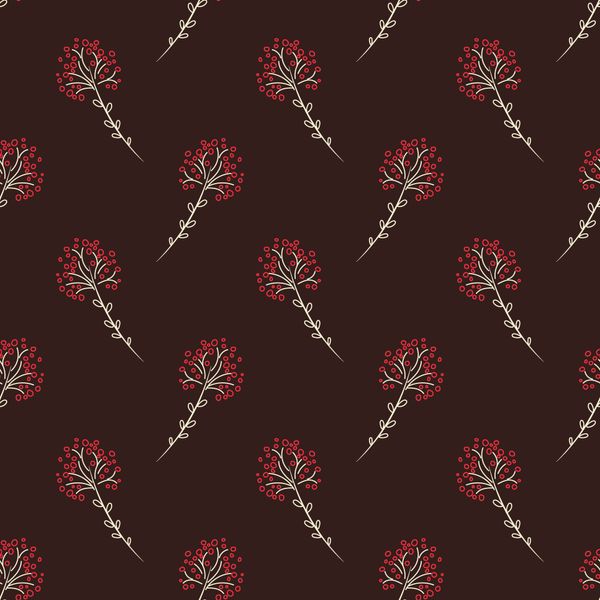 Crimson Bloom Pattern