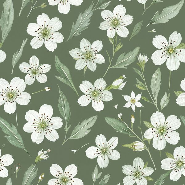 Soft Spring Blossom Pattern