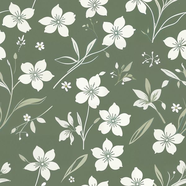 Botanical Blossom Pattern