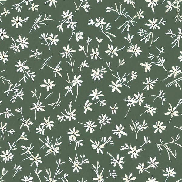 Large White Blossom Pattern