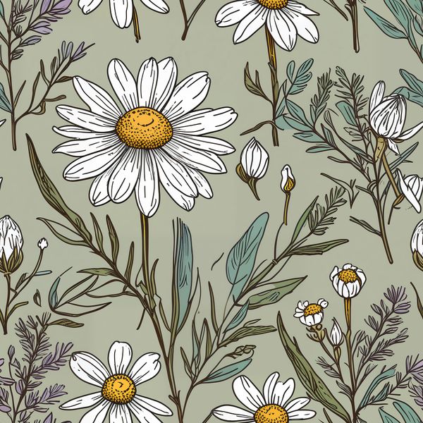 Sunlit Chamomile Dreams Pattern