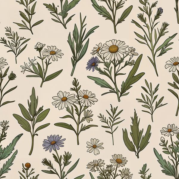 Rustic Wildflower Pattern