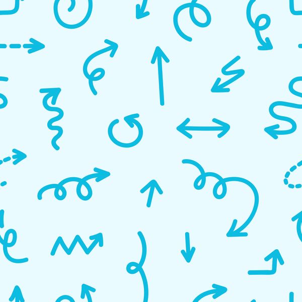Arrows Hand Drawn Pattern