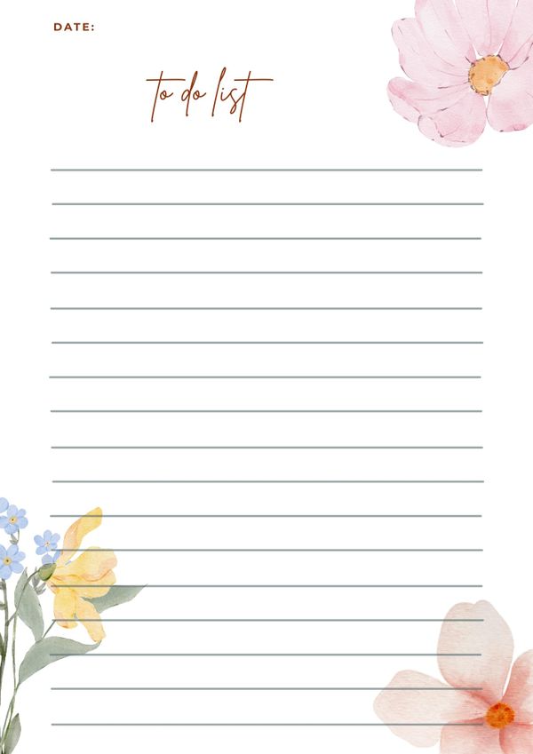 Blossom To Do List