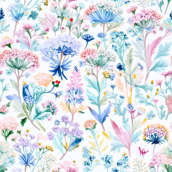 Spring Symphony Floral Pattern