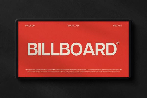Modern Display Billboard Mockup