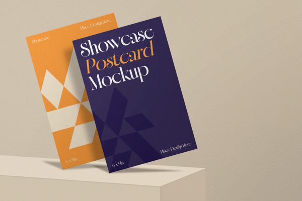 Elegant Postcard Mockup