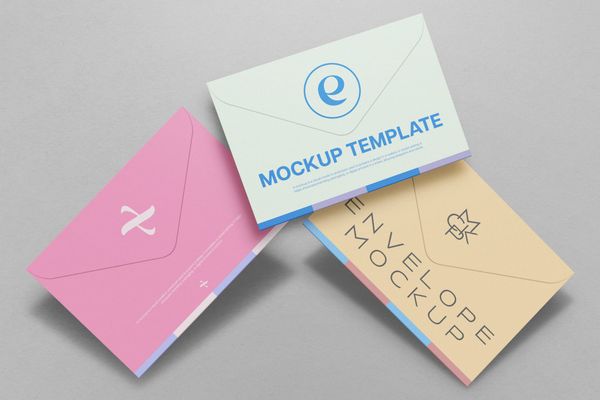 Envelope Stationery Mockup Set