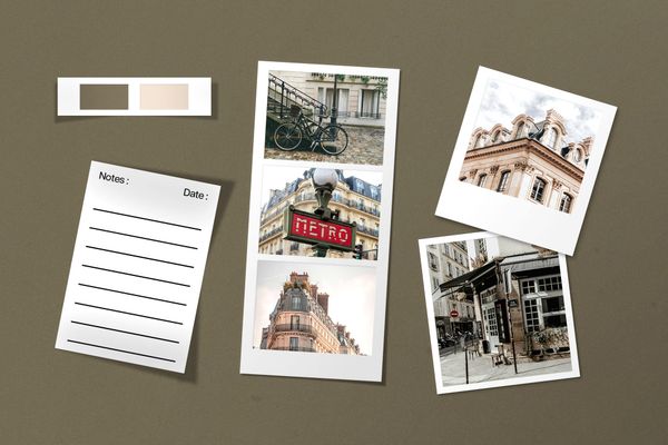 Minimal Polaroid Photo Collection Mockup