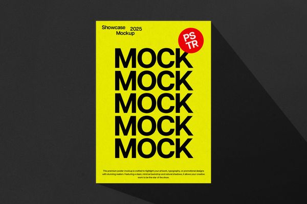 Modern Pop Art Poster Mockup