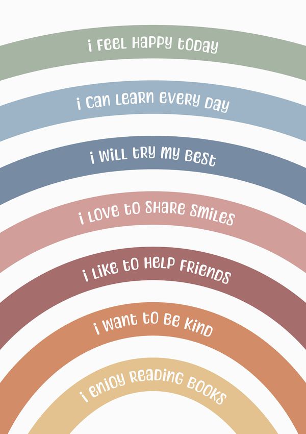 Daily Affirmation Wall Art Poster