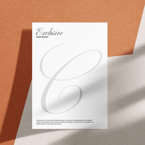 Exclusive A4 Paper Mockup