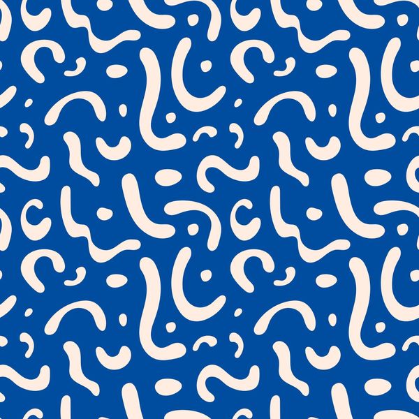 Flowing Squiggle Seamless Pattern