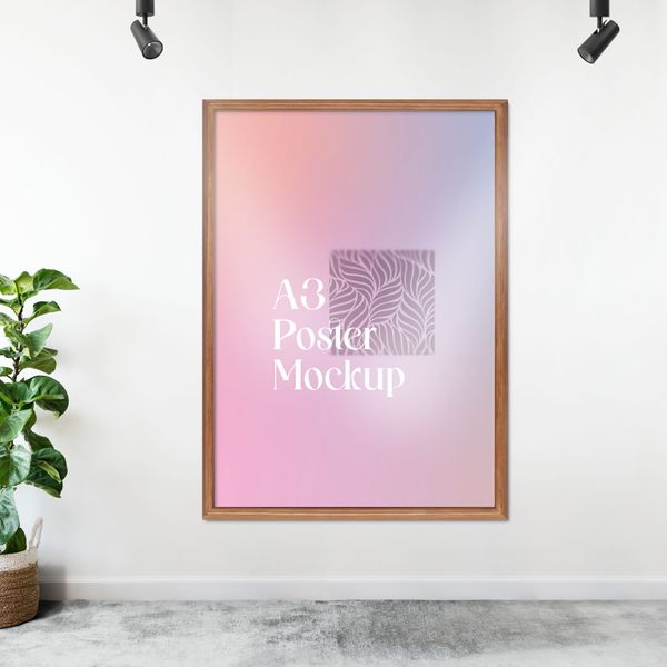 Frame A3 Poster Mockup
