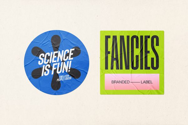 Exclusive Glued Sticker Mockup