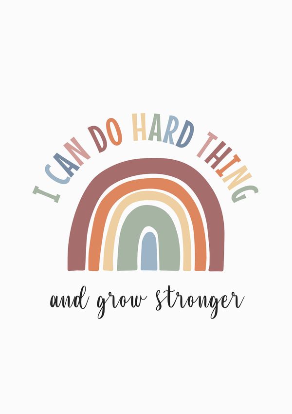 I Can Do Hard Thing Wall Art Poster