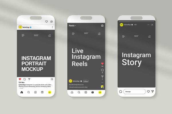 Instagram UI-UX Mockup