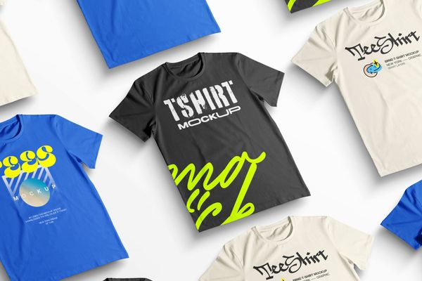 Isometric T-Shirt Mockup