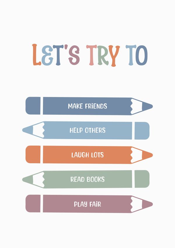 Let's Try To Wall Art Poster