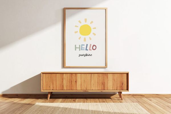 Minimalist Sunshine Frame Mockup