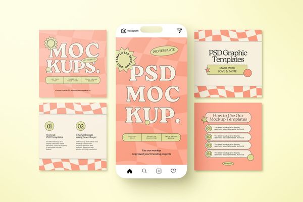 Orange's Instagram Post Mockups