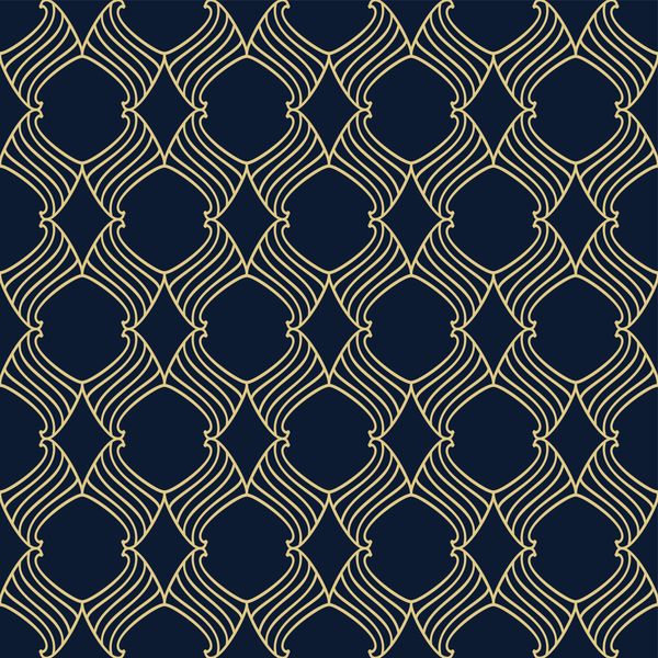 Geometric Leaf Lattice Pattern