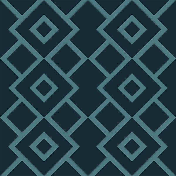 Geometric Diamond Trellis Pattern