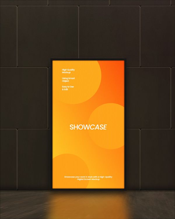 Portrait Digital Screen Mockup