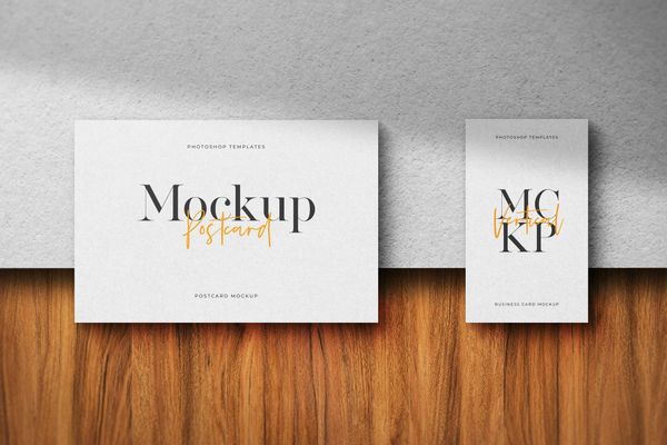 Postcard & Business Card Mockup
