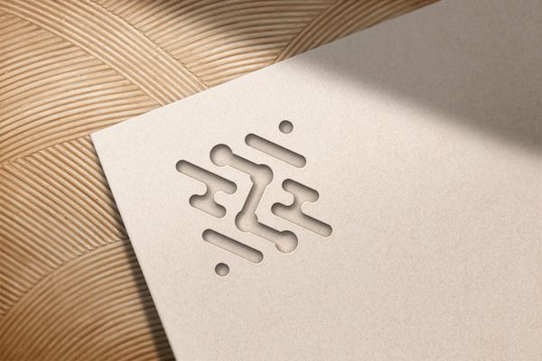 Realistic Debossed Logo Mockup