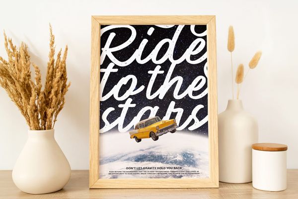 Rustic Warm Frame Mockup