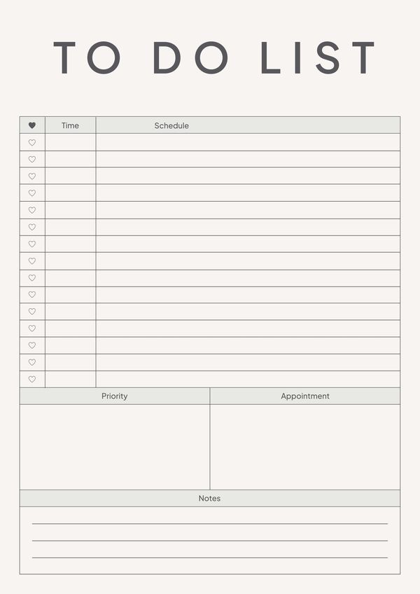 Sage Green To Do List