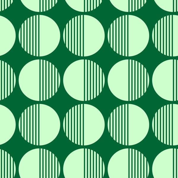 Striped Half Circles Pattern