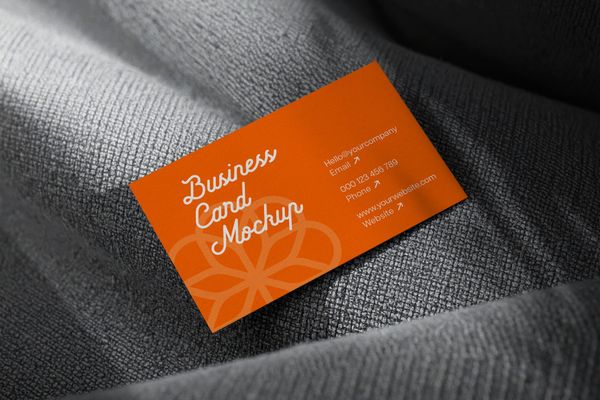 Stylish Business Card Presentation Mockup