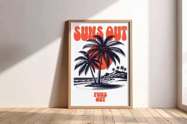 Tropical Sunset Frame Mockup