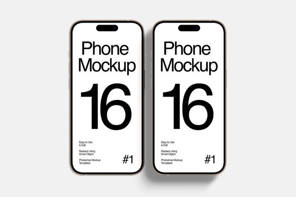 Minimal iPhone 16 Pro Mockup